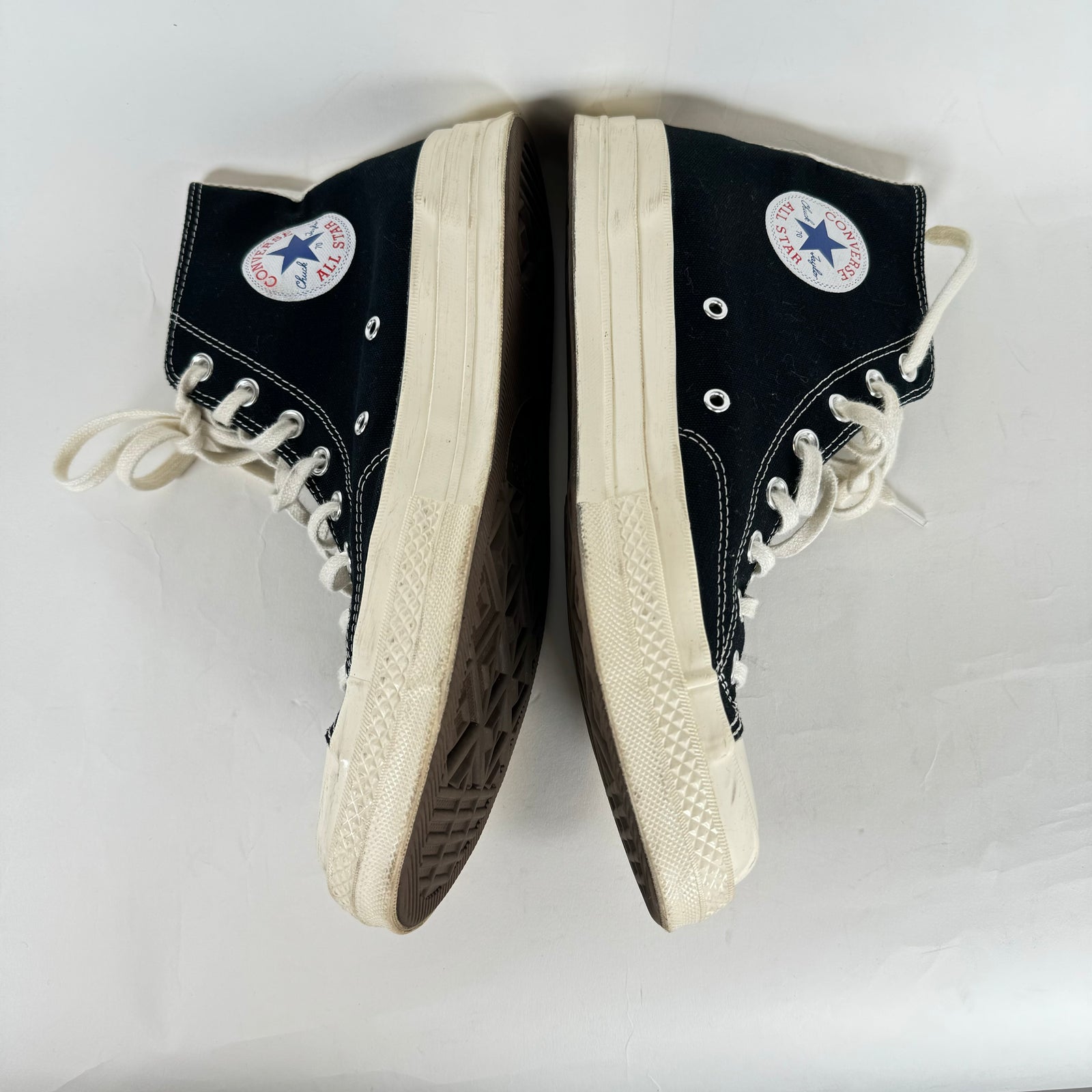 CDG Play Heart Converse Black Size 10