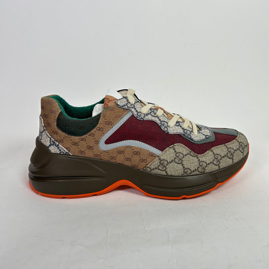 Gucci Burgundy GG Rhyton Sneaker