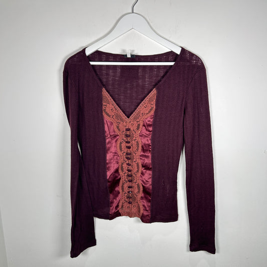 Dolce Gabbana Purple Top Size S
