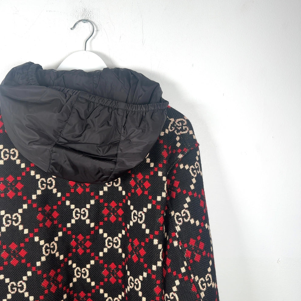 Gucci Diamond Argyle Knit Jacket Size S