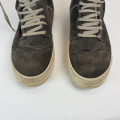 Rick Owens Dust Suede Cargobasket Sneakers