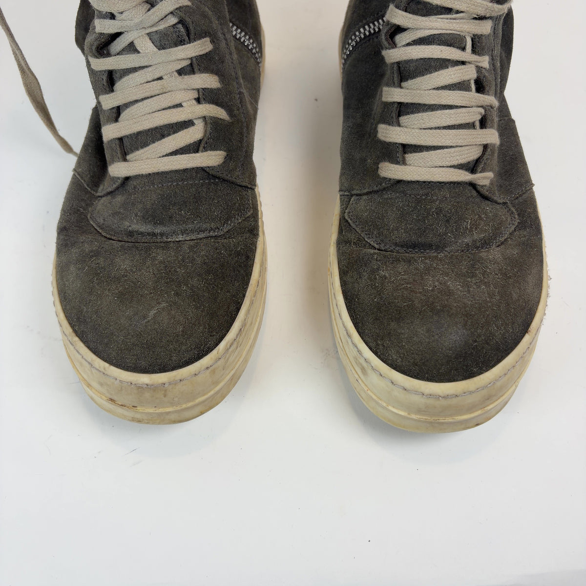 Rick Owens Dust Suede Cargobasket Sneakers