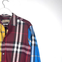 Burberry Plaid Button-Up Shirt