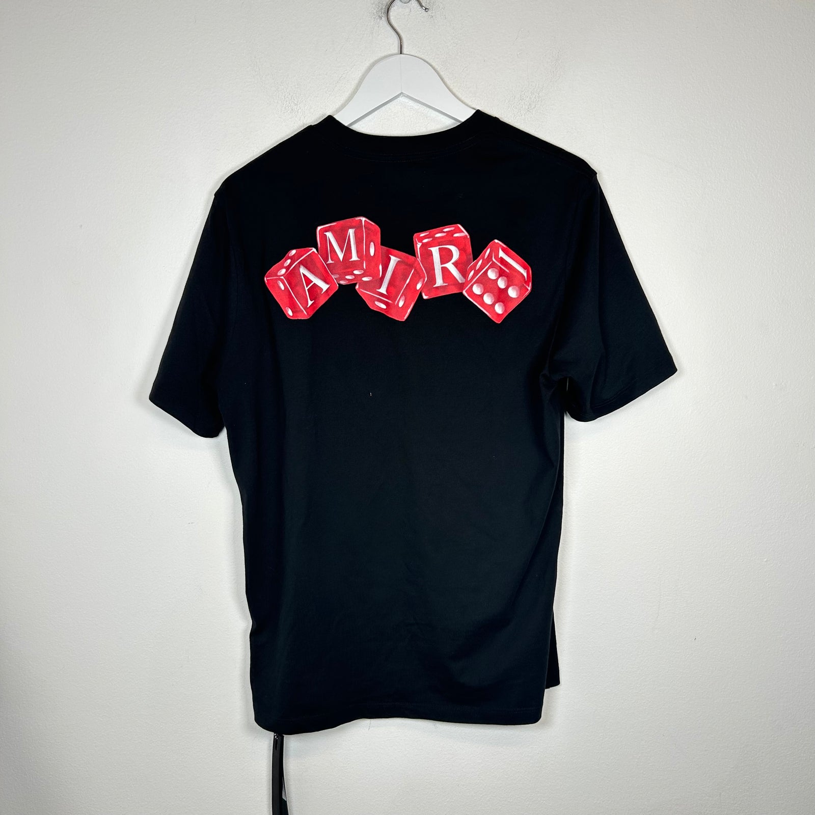 Amiri Black Dice Logo T-shirt Size S