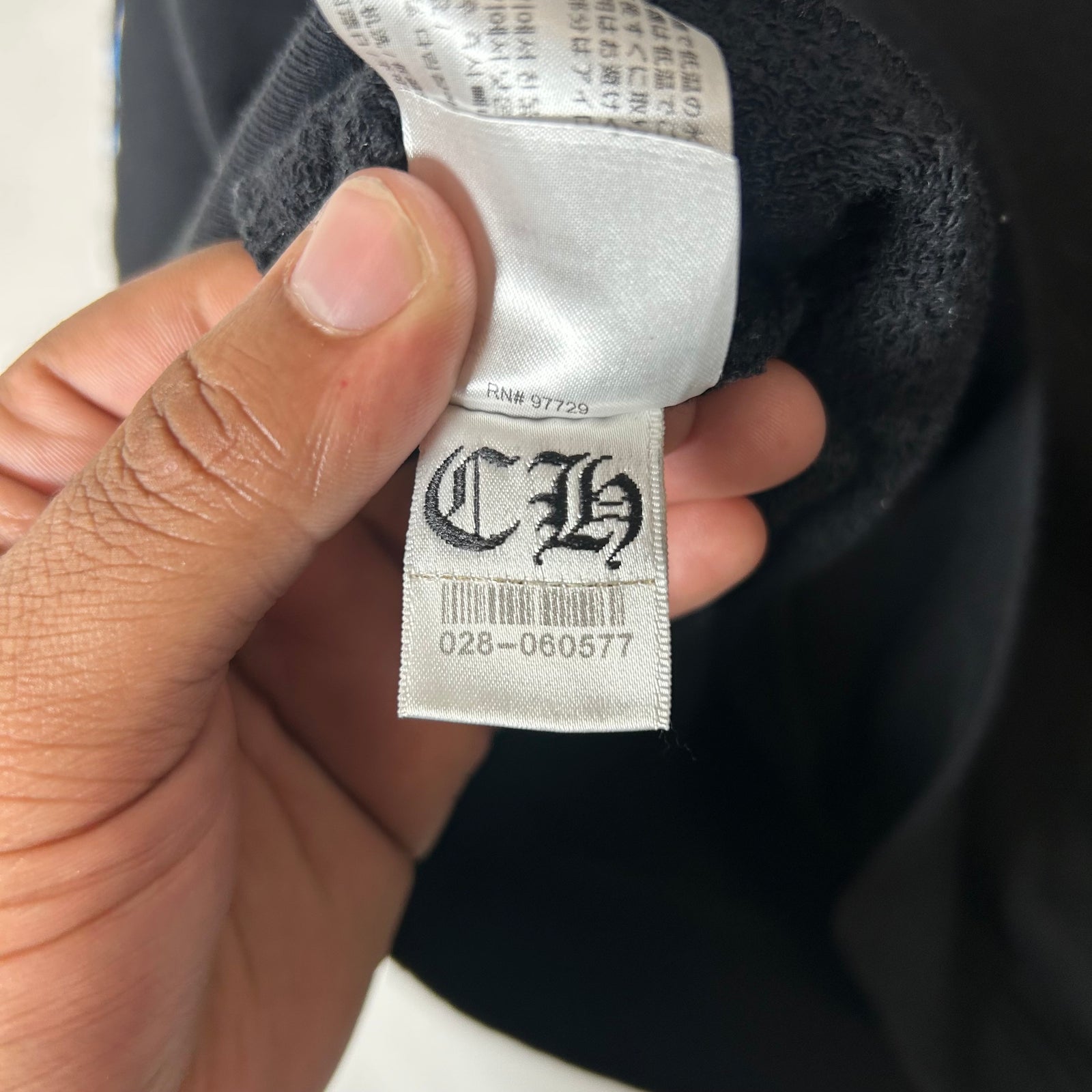 Chrome Hearts Matty Boy Black USA Scroll Hoodie Size XXL