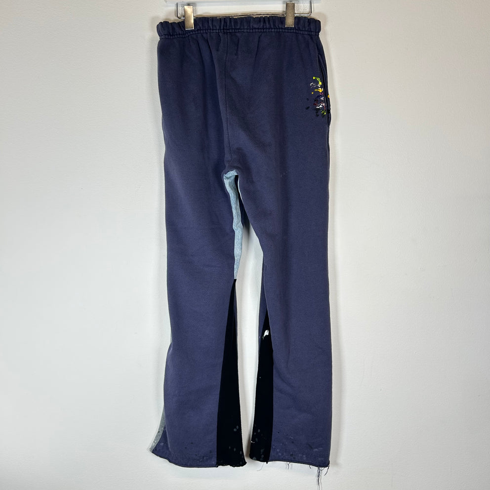 Gallery Dept Navy Paint Splatter Flared Sweatpants Size M