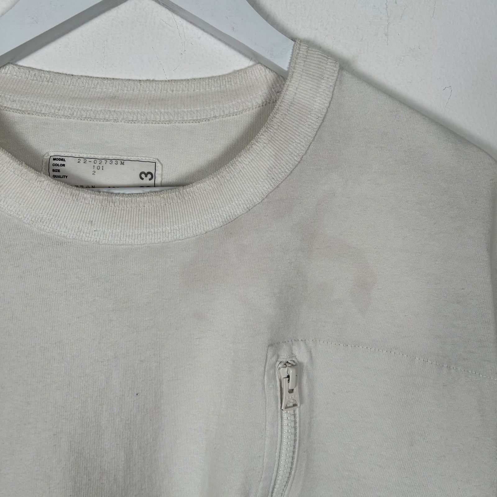 Sacai White Zipper-Pocket Shirt Size M