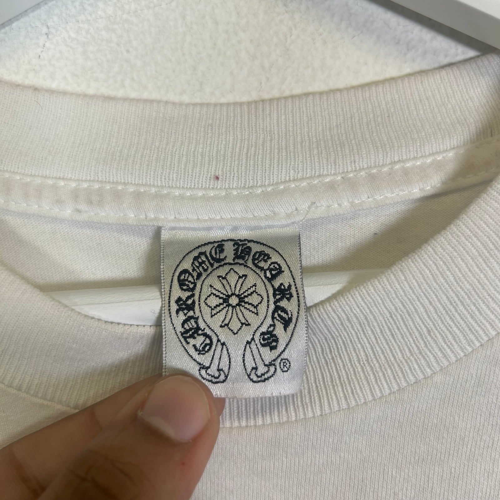 Chrome Hearts x Rolling Stones Vintage White Logo Pocket T-Shirt Size M