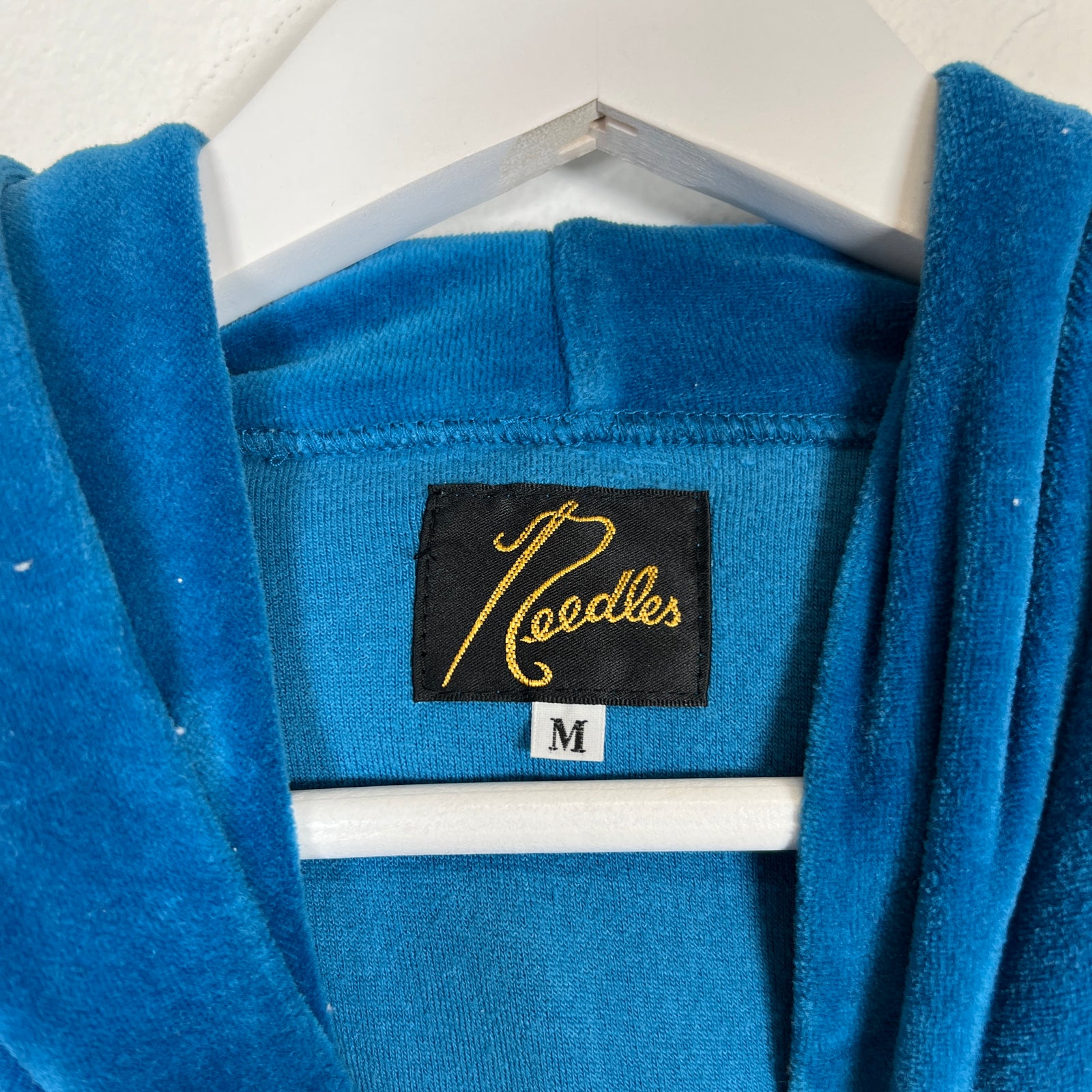 Needles Blue Velour Track Hoodie Size M