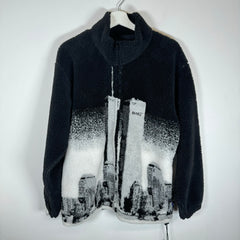 Awake NY Coast To Coast Zip Up Fleece Jacket Size L