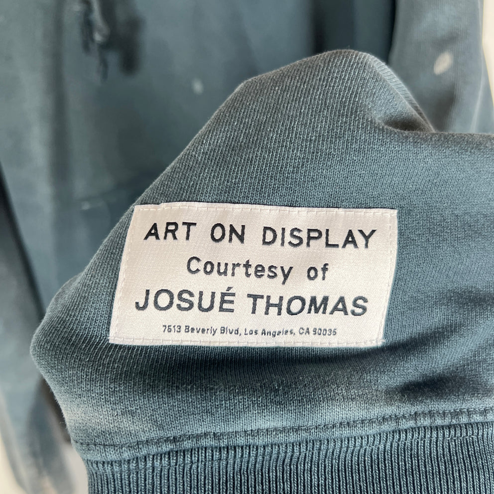 Gallery Dept Navy Reversible Logo Hoodie Size L