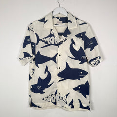 Moncler Shark Nylon Camp Shirt Size S
