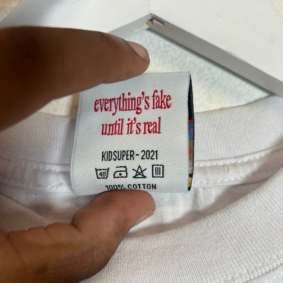 Kid Super White PFW T-shirt Size L