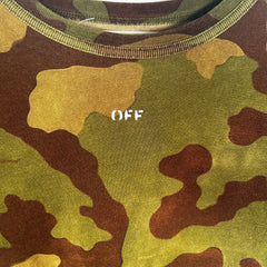 Off White Main Label Camo Logo Tee Size XS