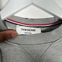 Thom Browne 4 Bar Grey Crewneck Size 1