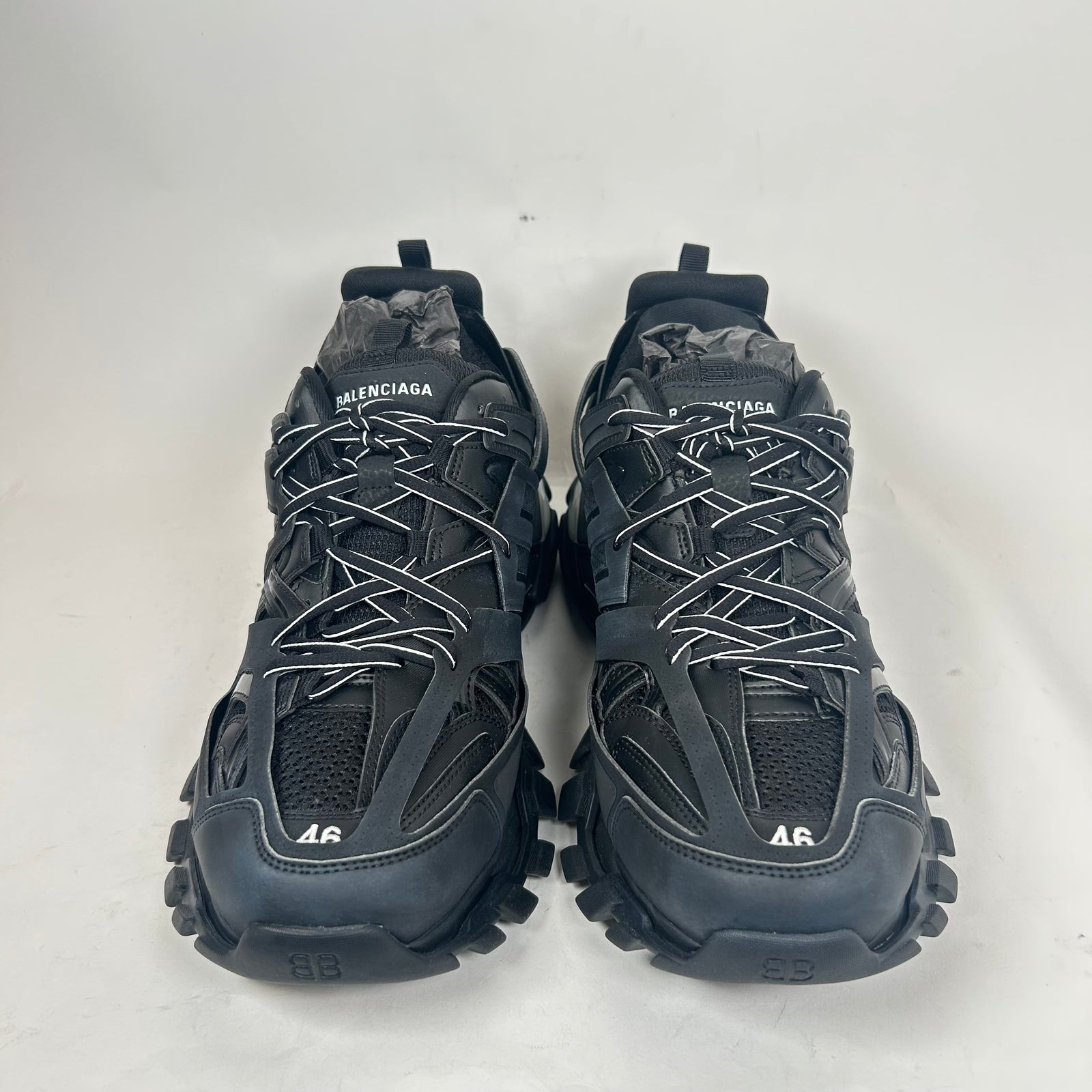 Balenciaga Black LED Track Sneaker Size 46