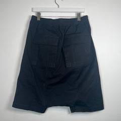 Rick Owens Black Pod Shorts Size 34