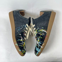 Maison Margiela Black Paint Splatter Gats Size 42
