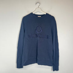 Moncler Navy Maglia Girocollo Crewneck Size L