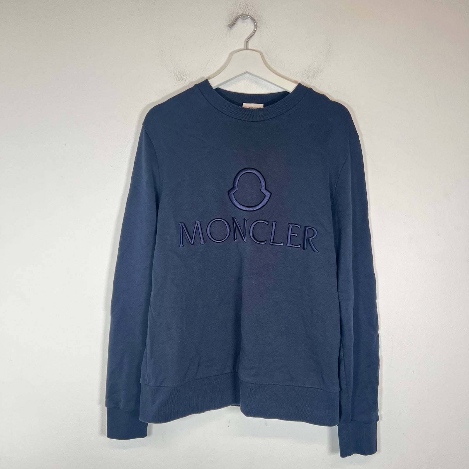 Moncler Navy Maglia Girocollo Crewneck Size L
