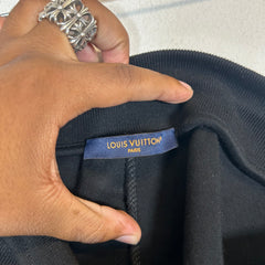 Louis Vuitton Black Pearl Zip Shorts Size S