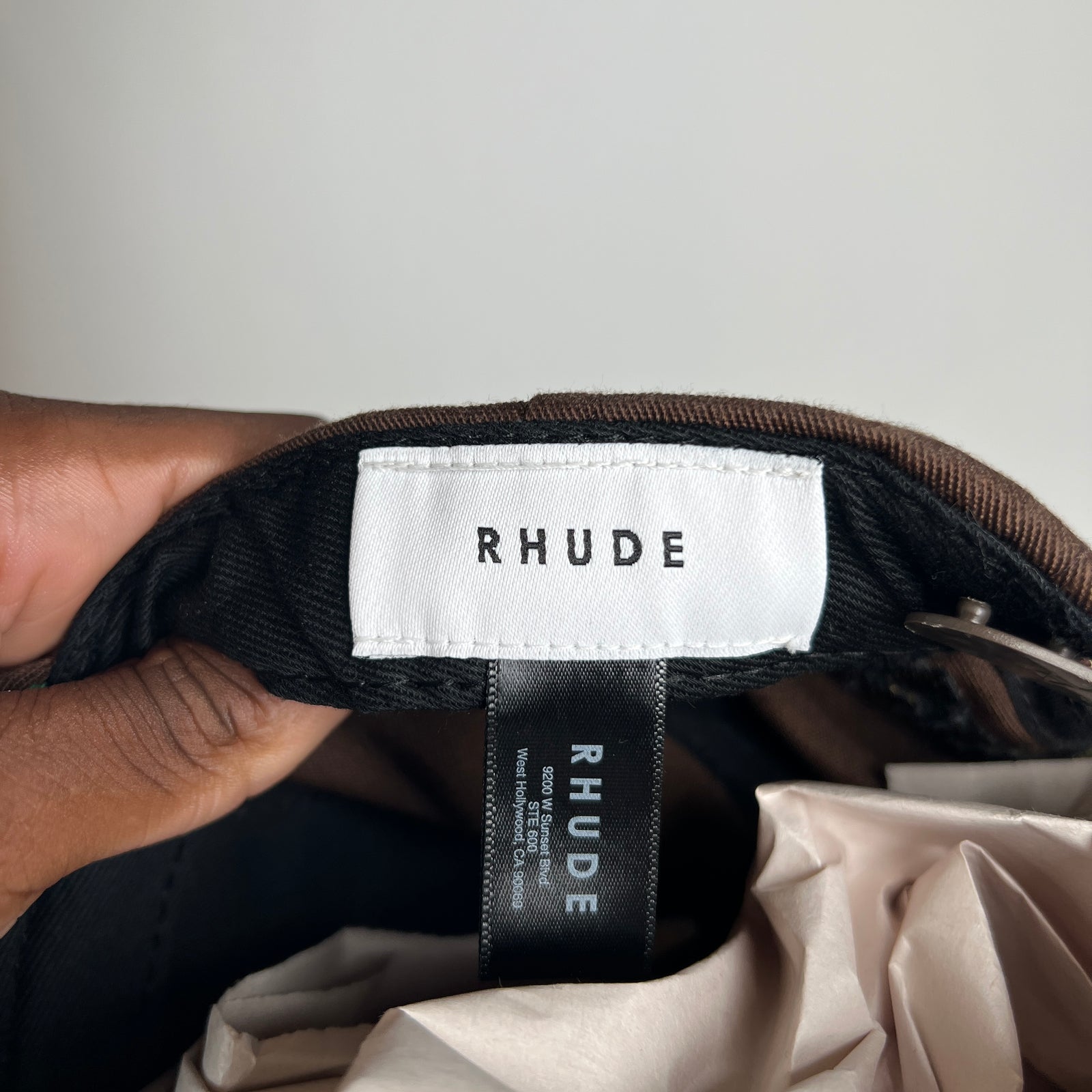 Rhude Brown St. Barthelemy Snapback Hat