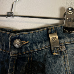 Alexander McQueen Skull Low Rise Baggy Jeans