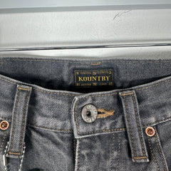 Kapital Washed Grey Bone Denim Shorts Size 32