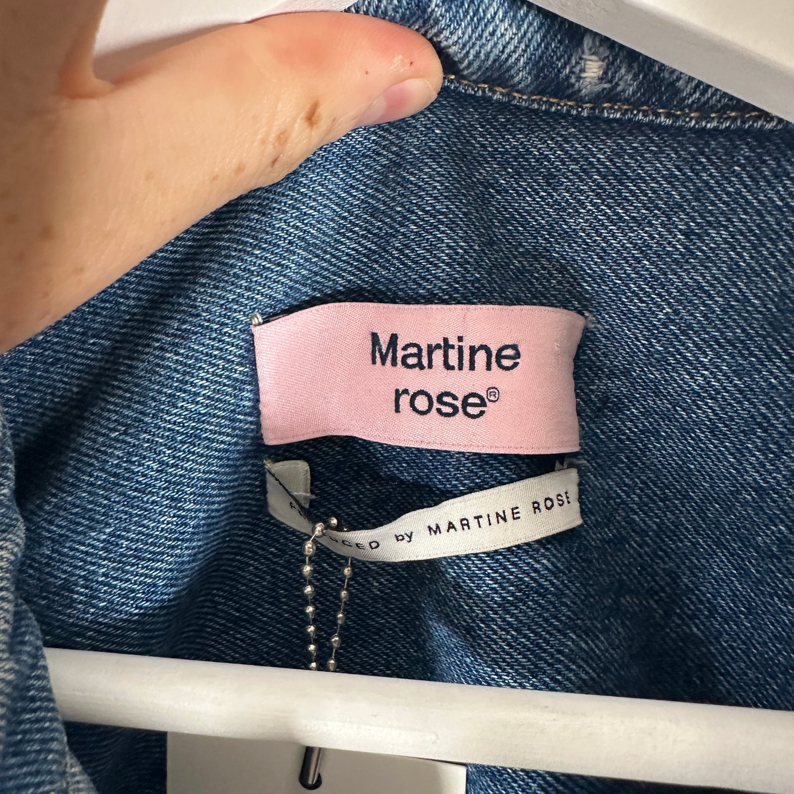 Martine Rose Denim Button-Up Shirt Size L