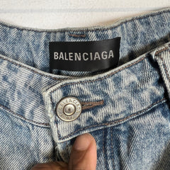 Balenciaga Lightwash Baggy Denim Jeans Size 32