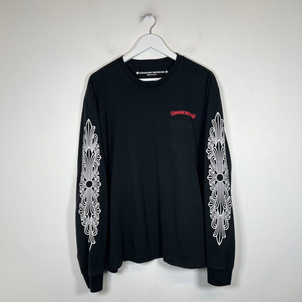 Chrome Hearts Black Matty Boy Chomper Longsleeve Size XL