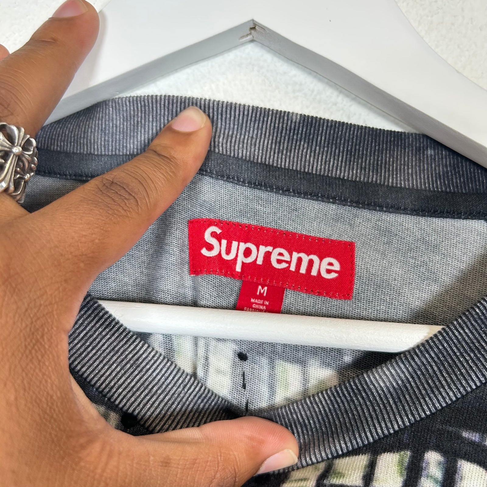 Supreme Skyline Sequin Longsleeve Size M