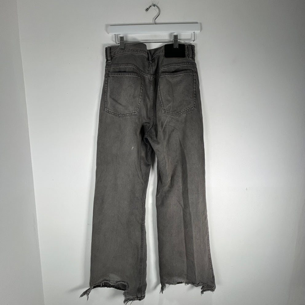 Acne Studios 2021M Saxon Flares Grey Denim Size 30