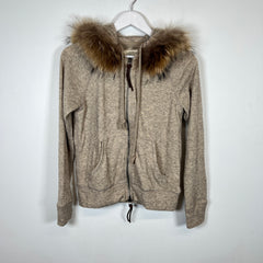 Goa Fur Hood ZIp Up Jacket Size S