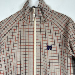 Needles Beige Plaid Track Jacket Size M
