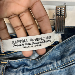 Kapital Blue Disco Monkey Denim Size 34