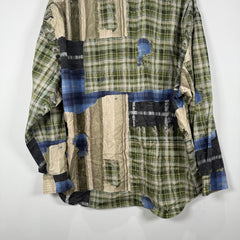 Acne Studios Trompe L'oeil Patchwork Button Up Shirt Size 50