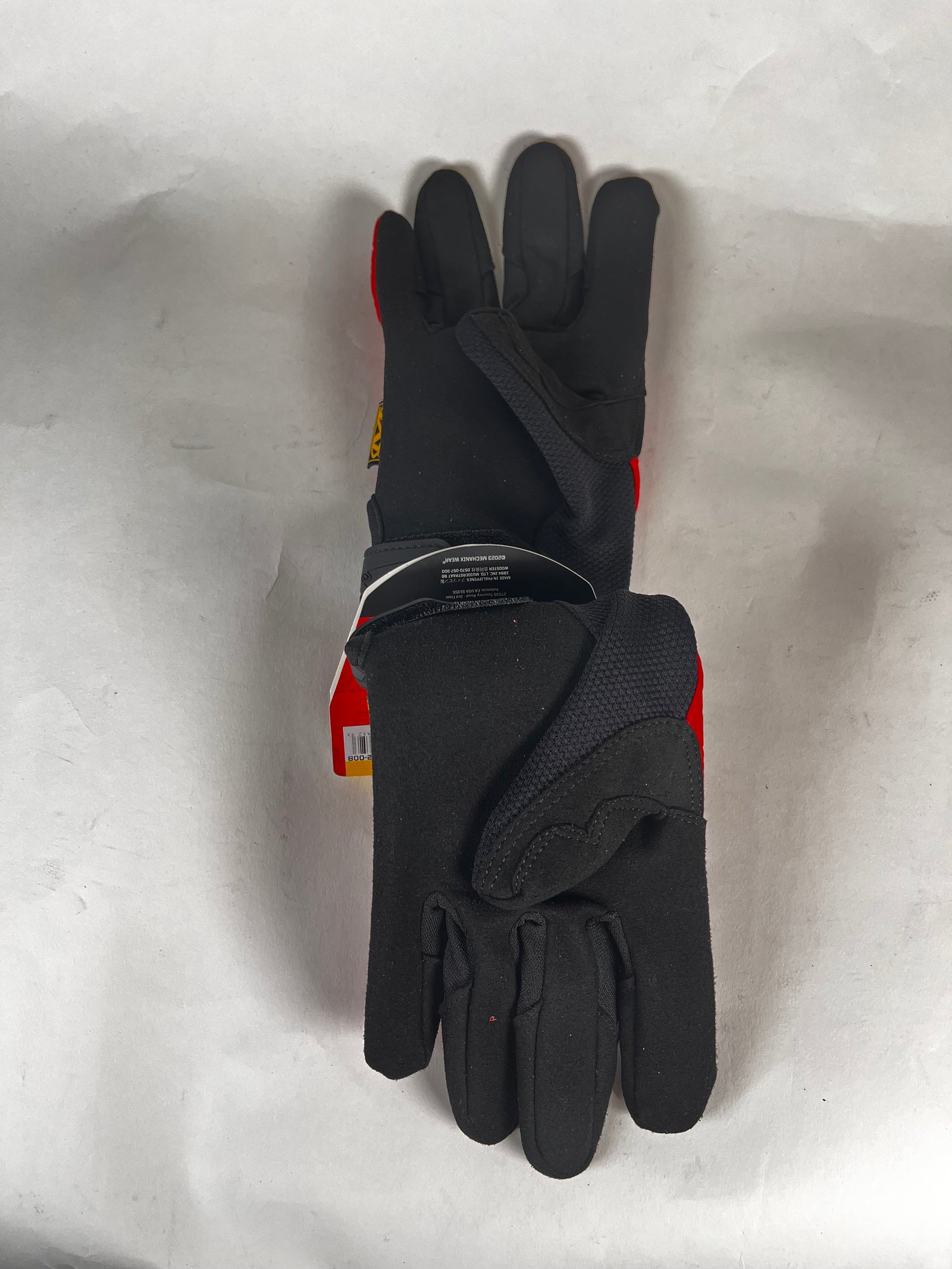 Supreme Red Leather Mechanix Gloves Size S