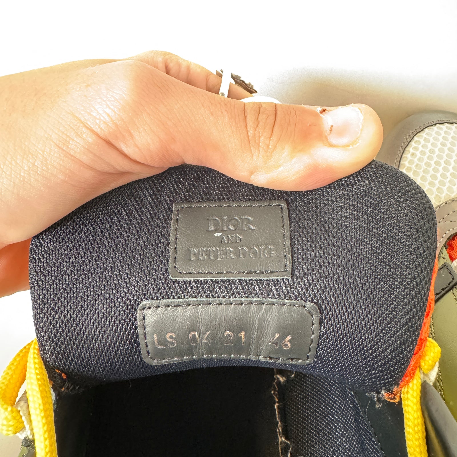 Dior B22 x Peter Doig Khaki/Orange Sneaker Size 46