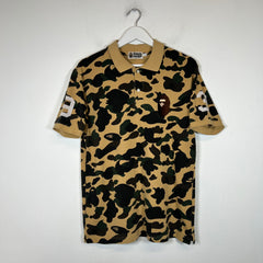 Bape Camo Ape Head Polo Shirt Size L