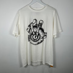 Gallery 'G-Ball' Graphic White T-Shirt Size L