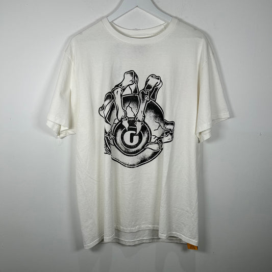 Gallery 'G-Ball' Graphic White T-Shirt Size L