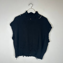 Marni Black Cropped Vest Size S