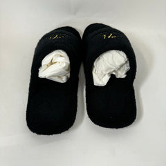 Balenciaga Black Hotel & Resorts Cloth Sandals Size 45