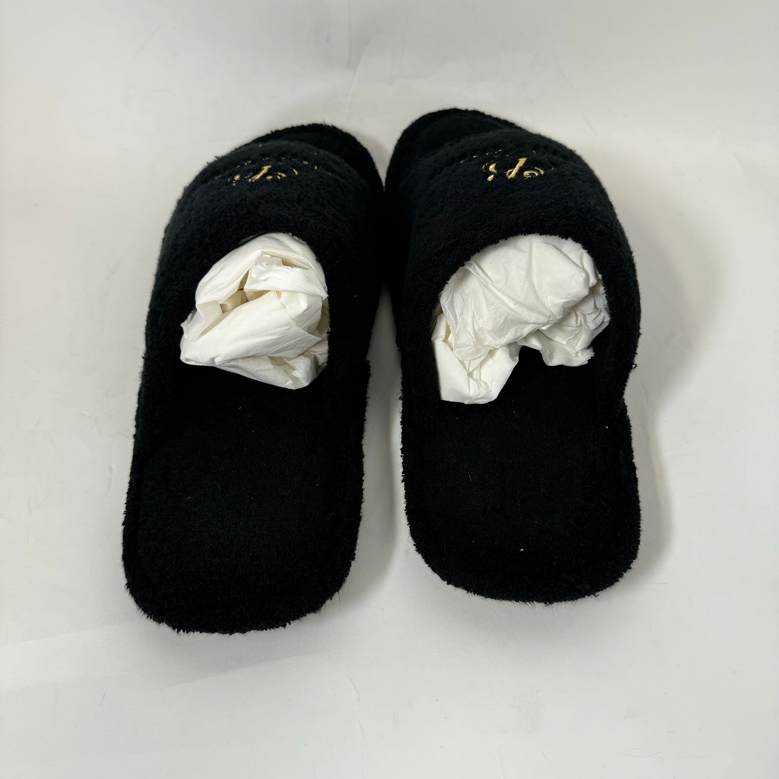 Balenciaga Black Hotel & Resorts Cloth Sandals Size 45