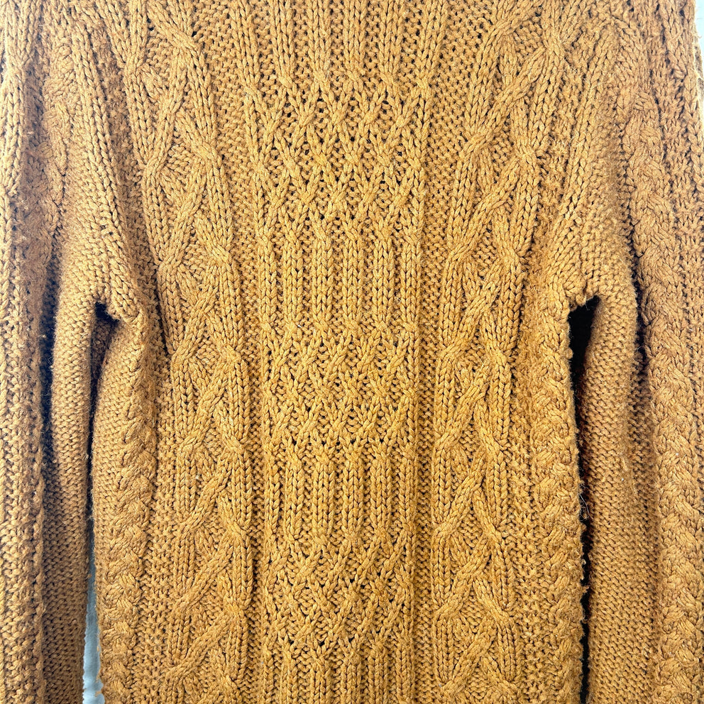 Maison Margiela Cable Knit Brown Sweater Size M