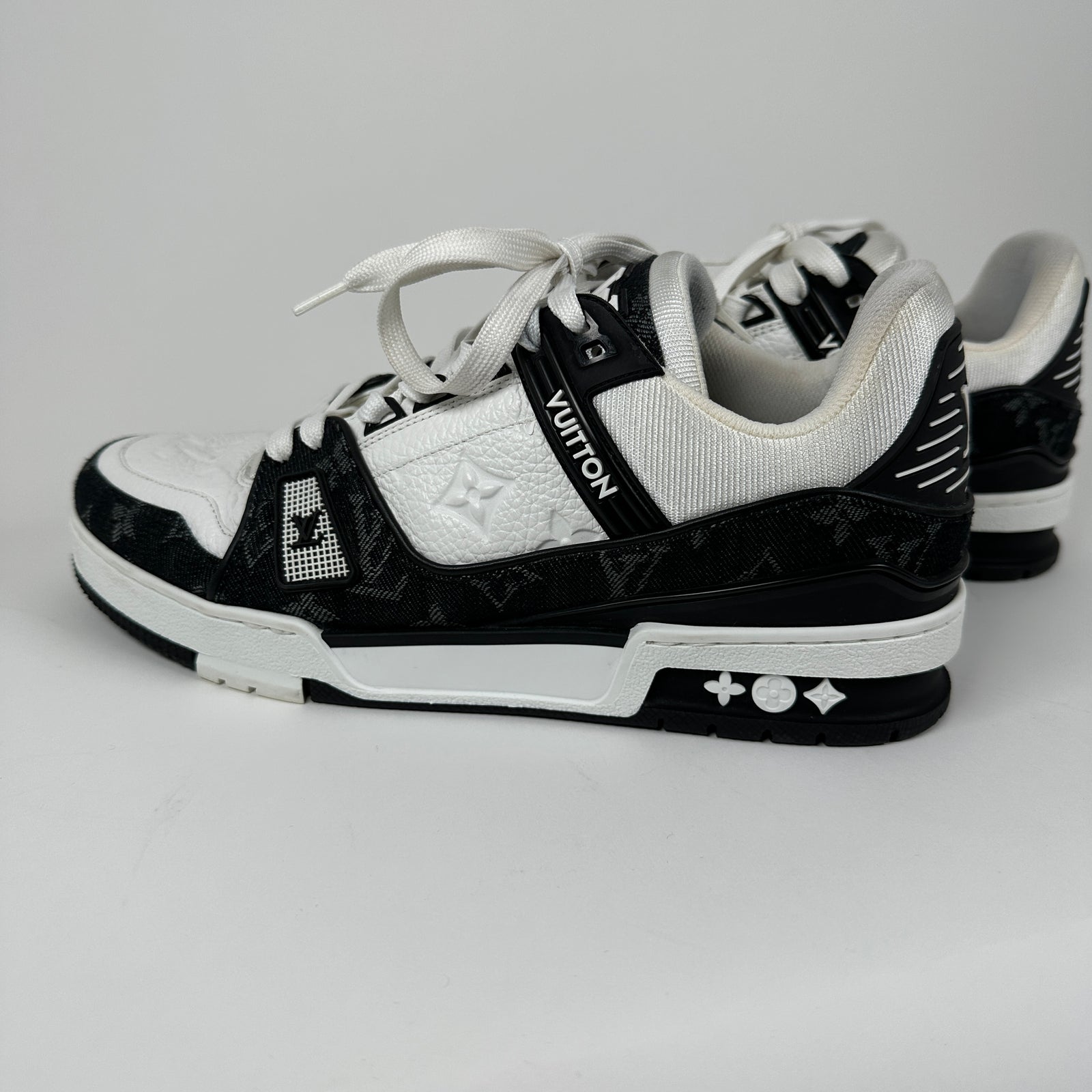 Louis Vuitton Monogram Denim Trainers Size 6LV