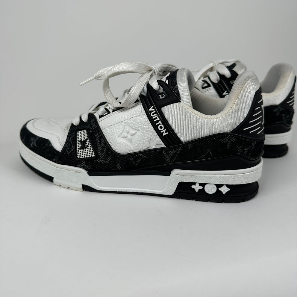 Louis Vuitton Monogram Denim Trainers Size 6LV