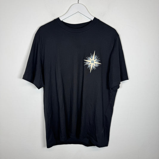Amiri Black Starburst Logo T-Shirt Size L