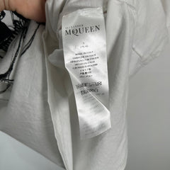 Alexander Mcqueen Smoke Skulls White T-Shirt Size S